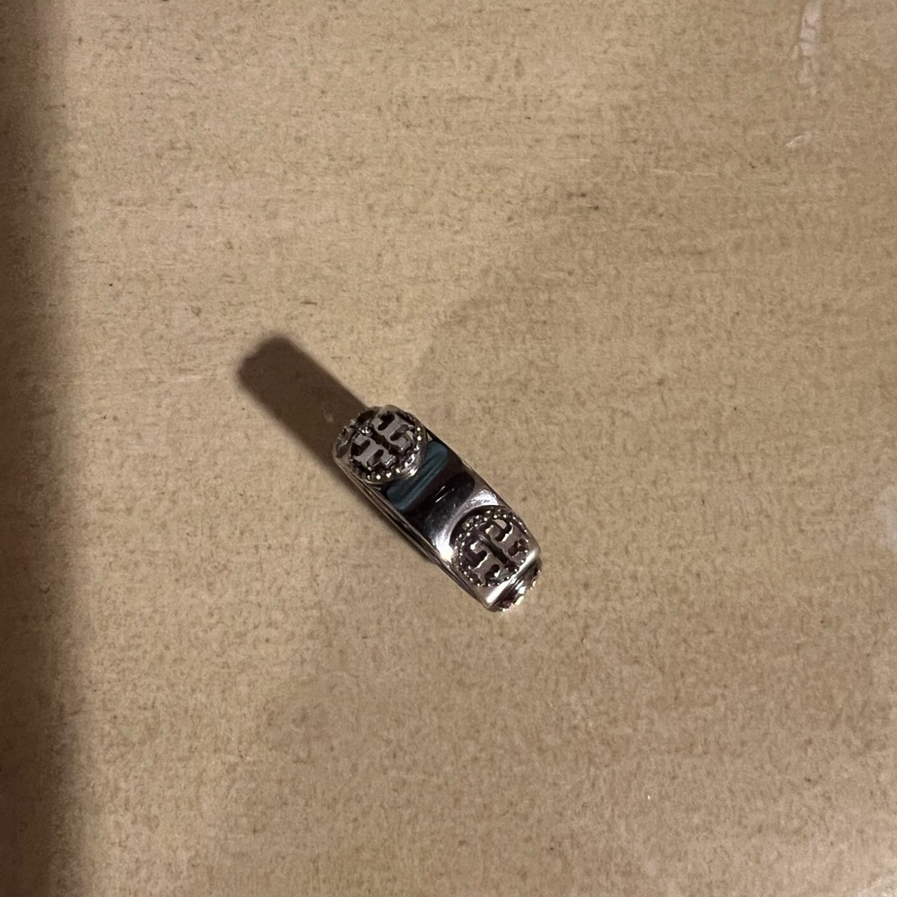 Tory Burch Silver Logo/Icon Ring - Picture 6 of 10